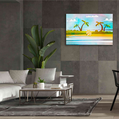 Image of 'Tropical Beach Day' by Andrea Haase, Giclee Canvas Wall Art,60 x 40