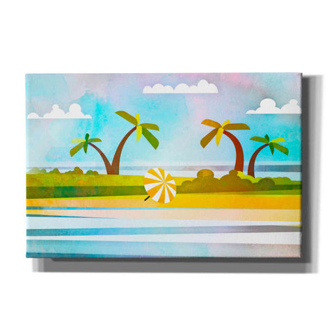 Image of 'Tropical Beach Day' by Andrea Haase, Giclee Canvas Wall Art