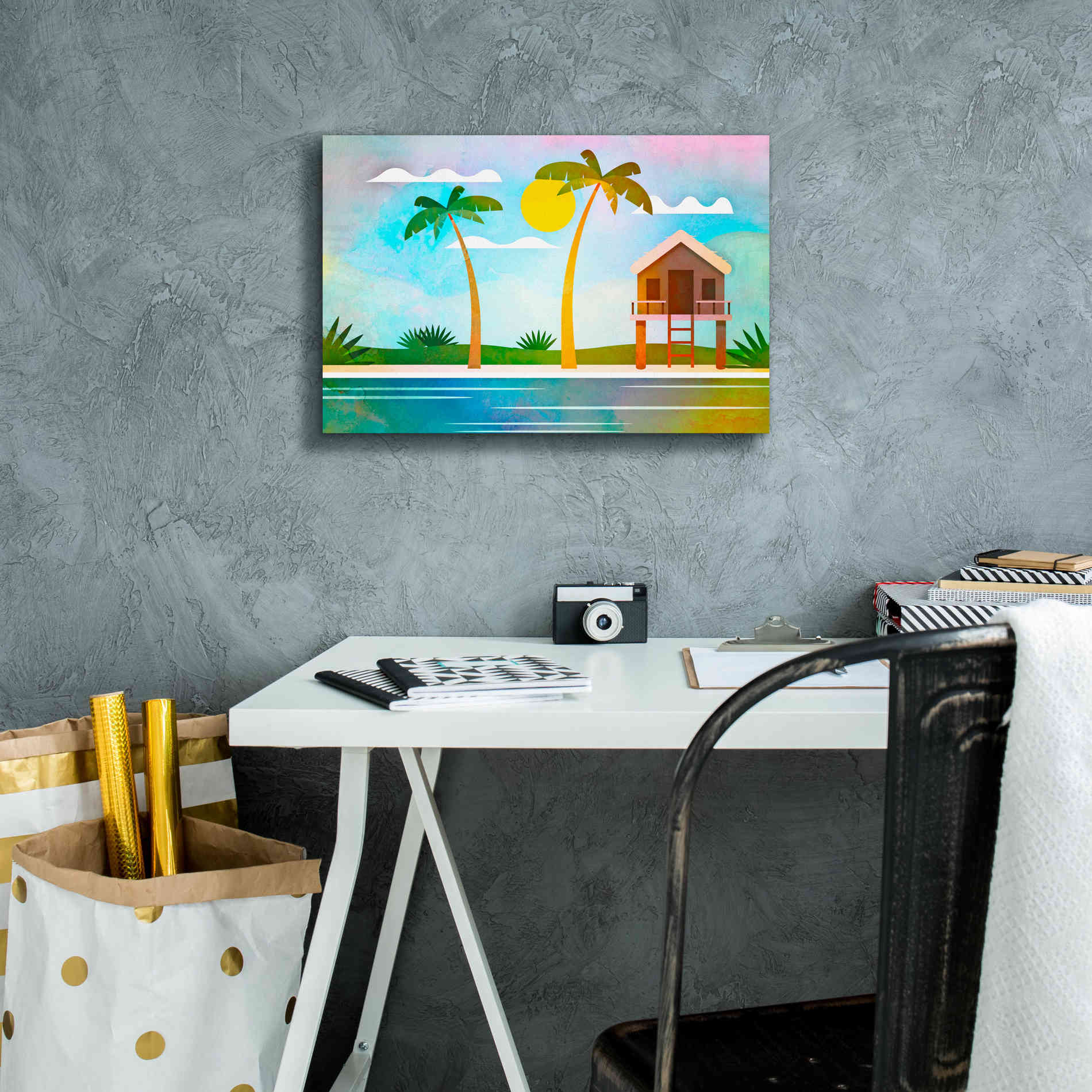 'Exotic Hideaway' by Andrea Haase, Giclee Canvas Wall Art,18 x 12