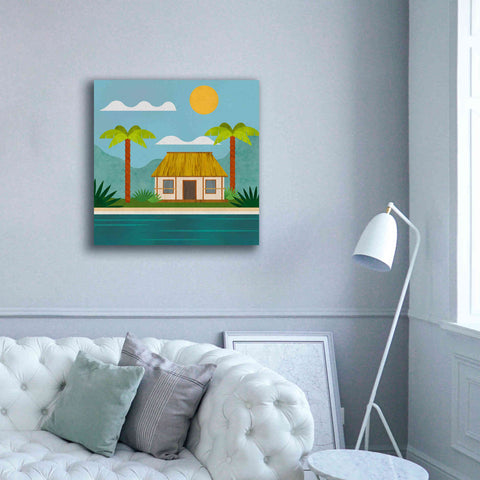 Image of 'Tropical Island Hideaway' by Andrea Haase, Giclee Canvas Wall Art,37 x 37