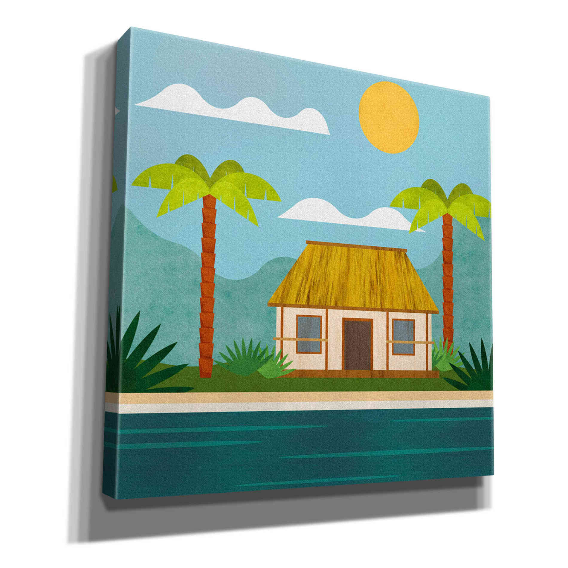 'Tropical Island Hideaway' by Andrea Haase, Giclee Canvas Wall Art