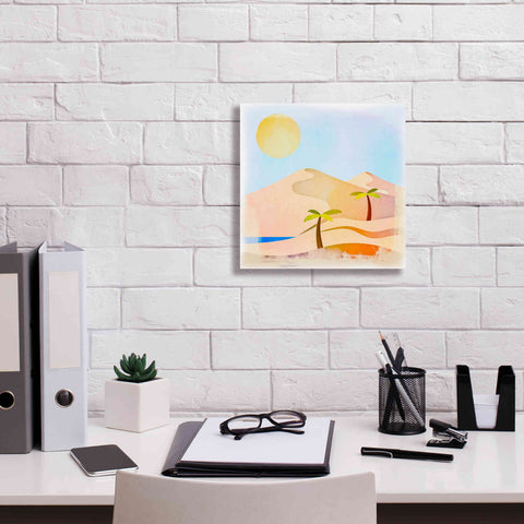 Image of 'Oasis Sunset' by Andrea Haase, Giclee Canvas Wall Art,12 x 12