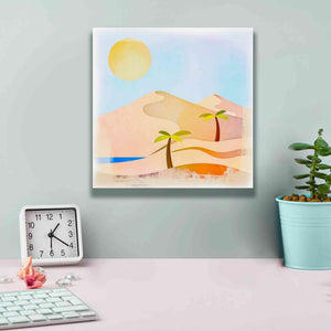 'Oasis Sunset' by Andrea Haase, Giclee Canvas Wall Art,12 x 12
