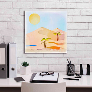 'Oasis Sunset' by Andrea Haase, Giclee Canvas Wall Art,18 x 18