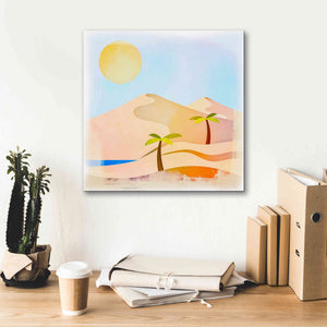 'Oasis Sunset' by Andrea Haase, Giclee Canvas Wall Art,18 x 18