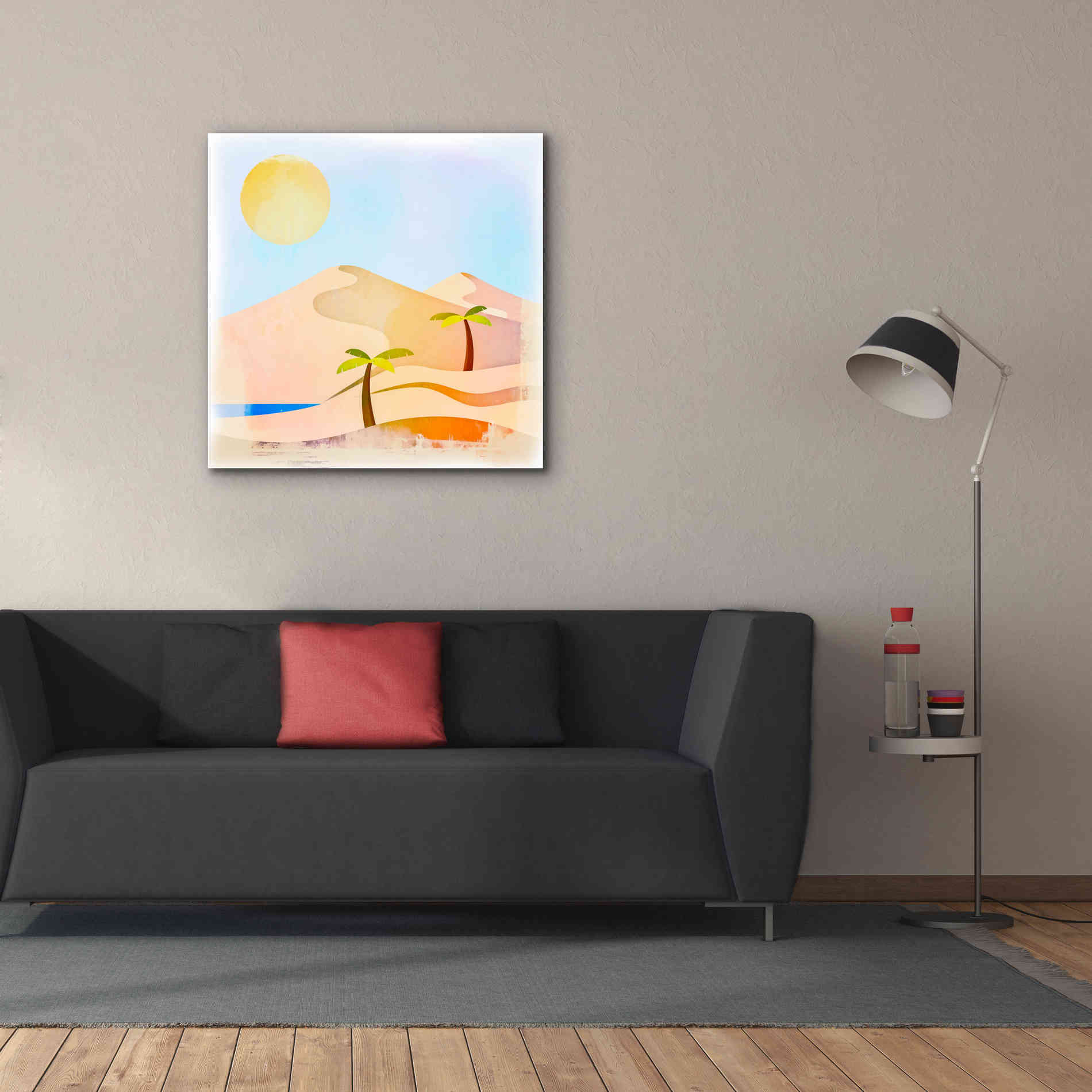 'Oasis Sunset' by Andrea Haase, Giclee Canvas Wall Art,37 x 37