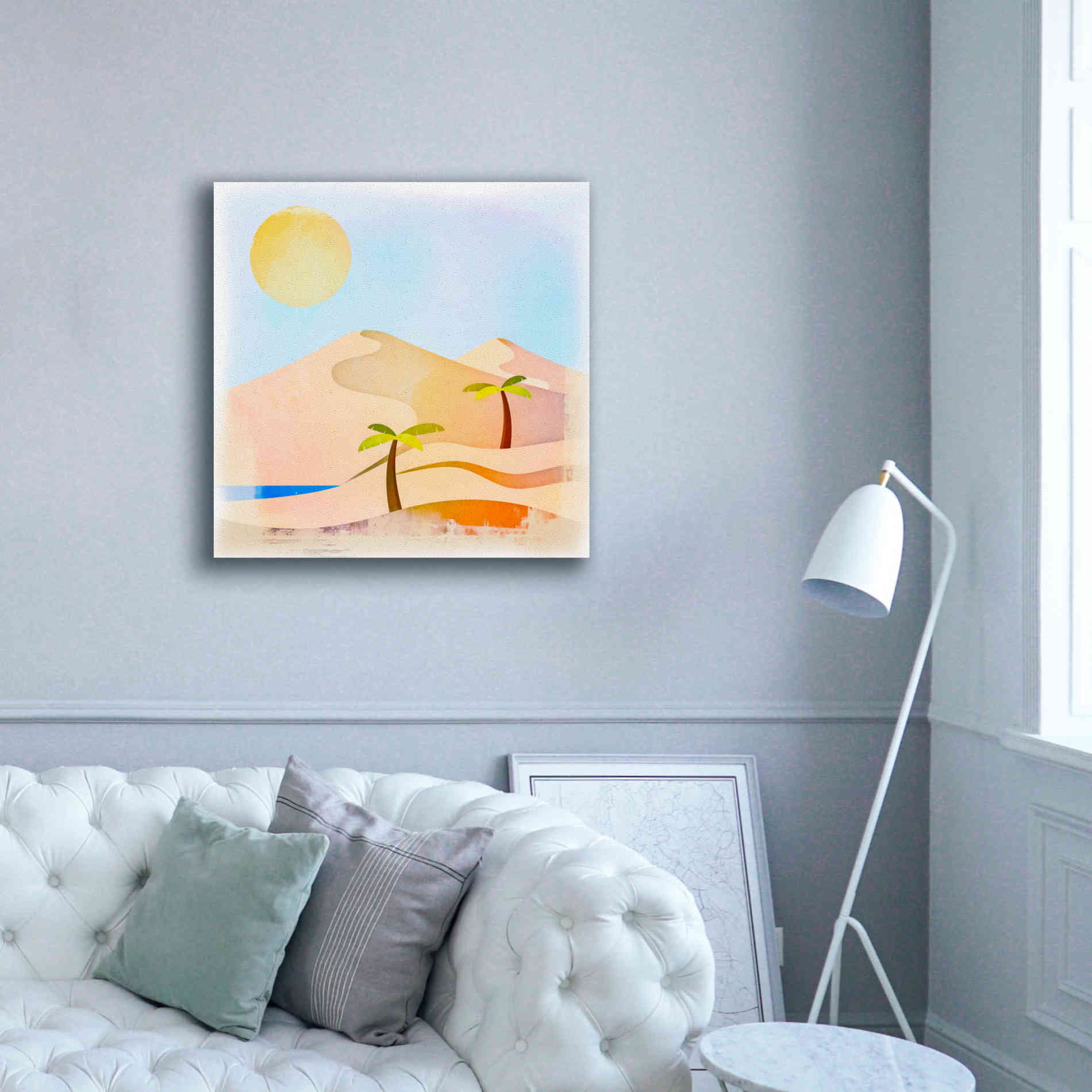 'Oasis Sunset' by Andrea Haase, Giclee Canvas Wall Art,37 x 37
