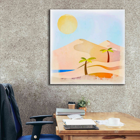 Image of 'Oasis Sunset' by Andrea Haase, Giclee Canvas Wall Art,37 x 37