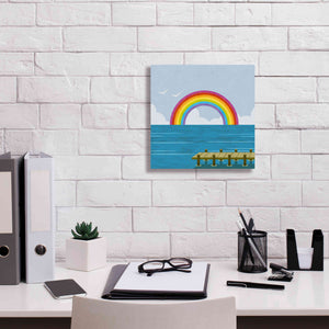 'Happy Summer Rainbow' by Andrea Haase, Giclee Canvas Wall Art,12 x 12