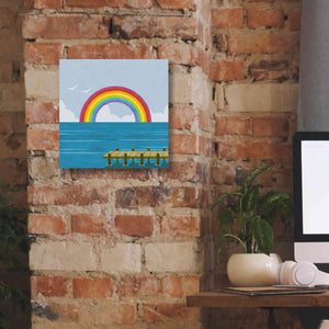 'Happy Summer Rainbow' by Andrea Haase, Giclee Canvas Wall Art,12 x 12