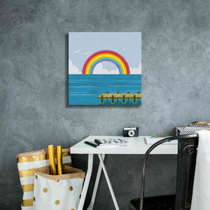 'Happy Summer Rainbow' by Andrea Haase, Giclee Canvas Wall Art,18 x 18
