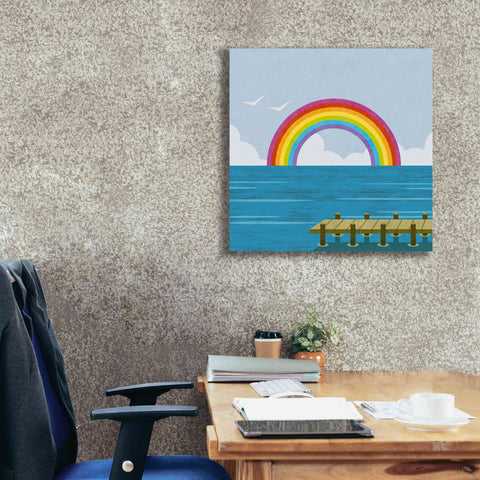 Image of 'Happy Summer Rainbow' by Andrea Haase, Giclee Canvas Wall Art,26 x 26