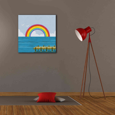 Image of 'Happy Summer Rainbow' by Andrea Haase, Giclee Canvas Wall Art,26 x 26