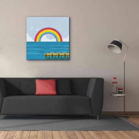 Image of 'Happy Summer Rainbow' by Andrea Haase, Giclee Canvas Wall Art,37 x 37
