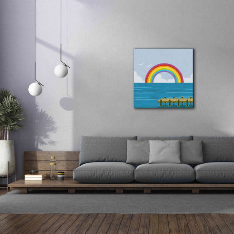 Image of 'Happy Summer Rainbow' by Andrea Haase, Giclee Canvas Wall Art,37 x 37