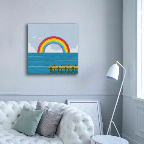 Image of 'Happy Summer Rainbow' by Andrea Haase, Giclee Canvas Wall Art,37 x 37