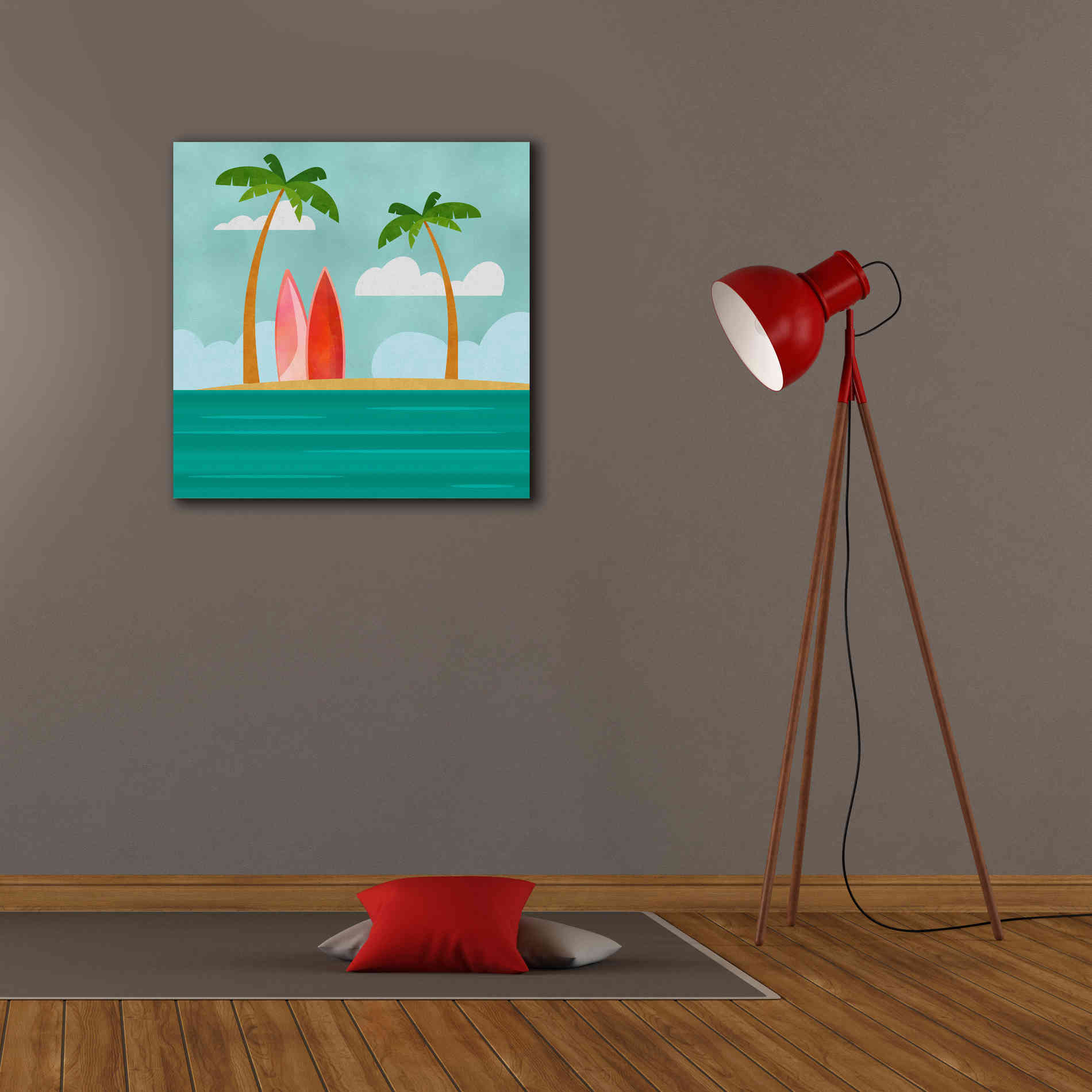 'Caribbean Surf Spot' by Andrea Haase, Giclee Canvas Wall Art,26 x 26