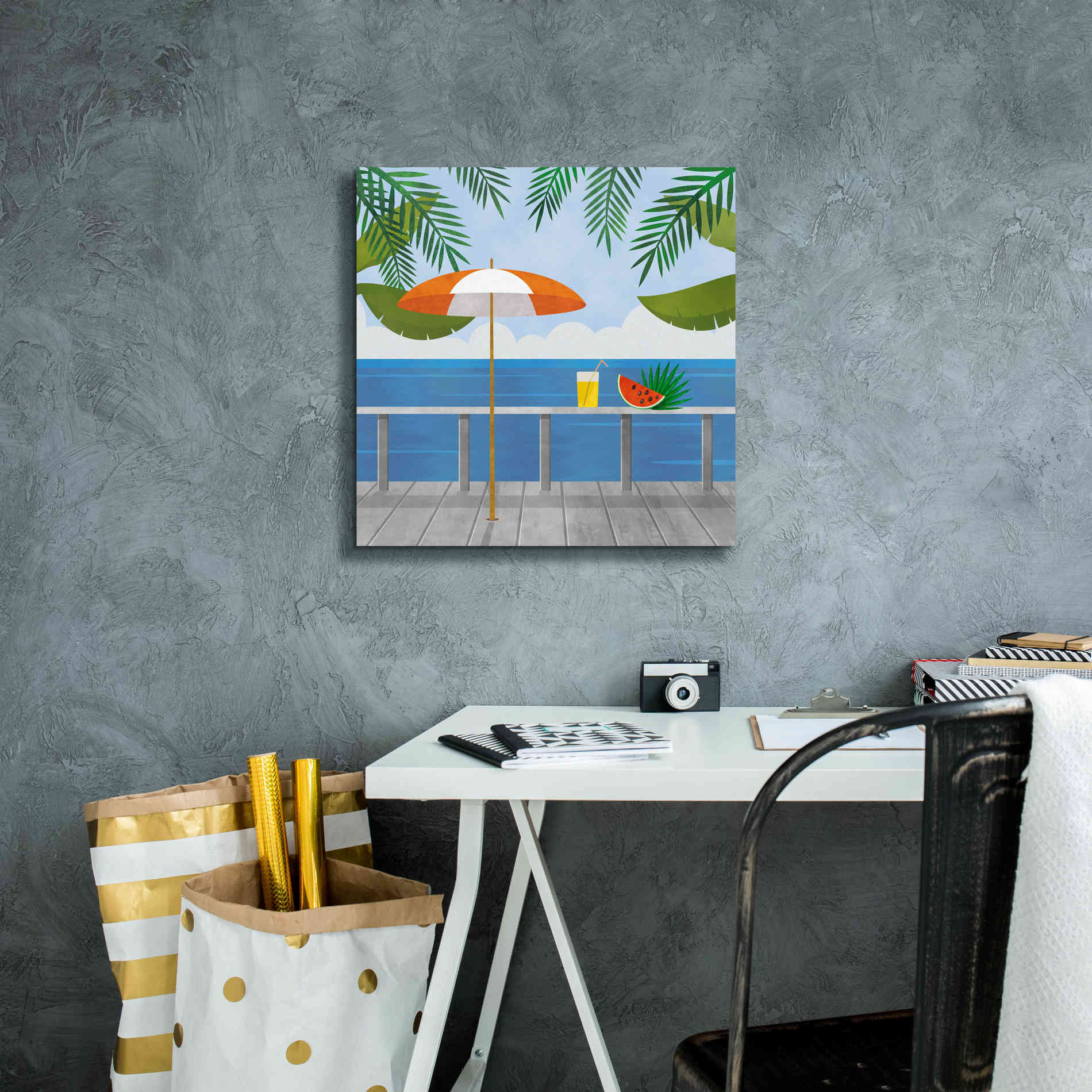 'Enjoy The View' by Andrea Haase, Giclee Canvas Wall Art,18 x 18