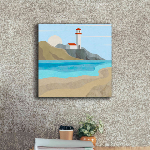 Image of 'East End Lighthouse' by Andrea Haase, Giclee Canvas Wall Art,18 x 18