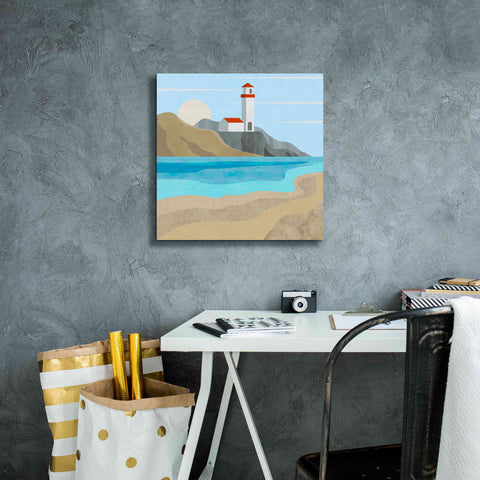 Image of 'East End Lighthouse' by Andrea Haase, Giclee Canvas Wall Art,18 x 18