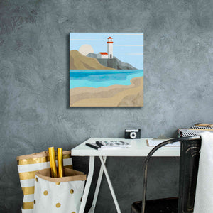 'East End Lighthouse' by Andrea Haase, Giclee Canvas Wall Art,18 x 18