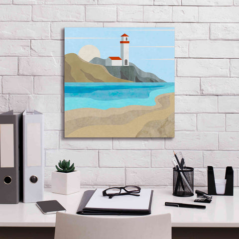 Image of 'East End Lighthouse' by Andrea Haase, Giclee Canvas Wall Art,18 x 18