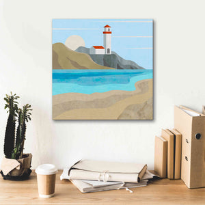 'East End Lighthouse' by Andrea Haase, Giclee Canvas Wall Art,18 x 18