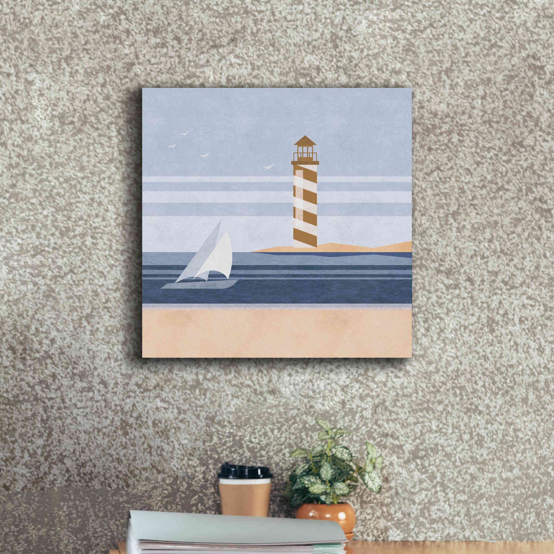 'cape Cod Lighthouse' by Andrea Haase, Giclee Canvas Wall Art,18 x 18