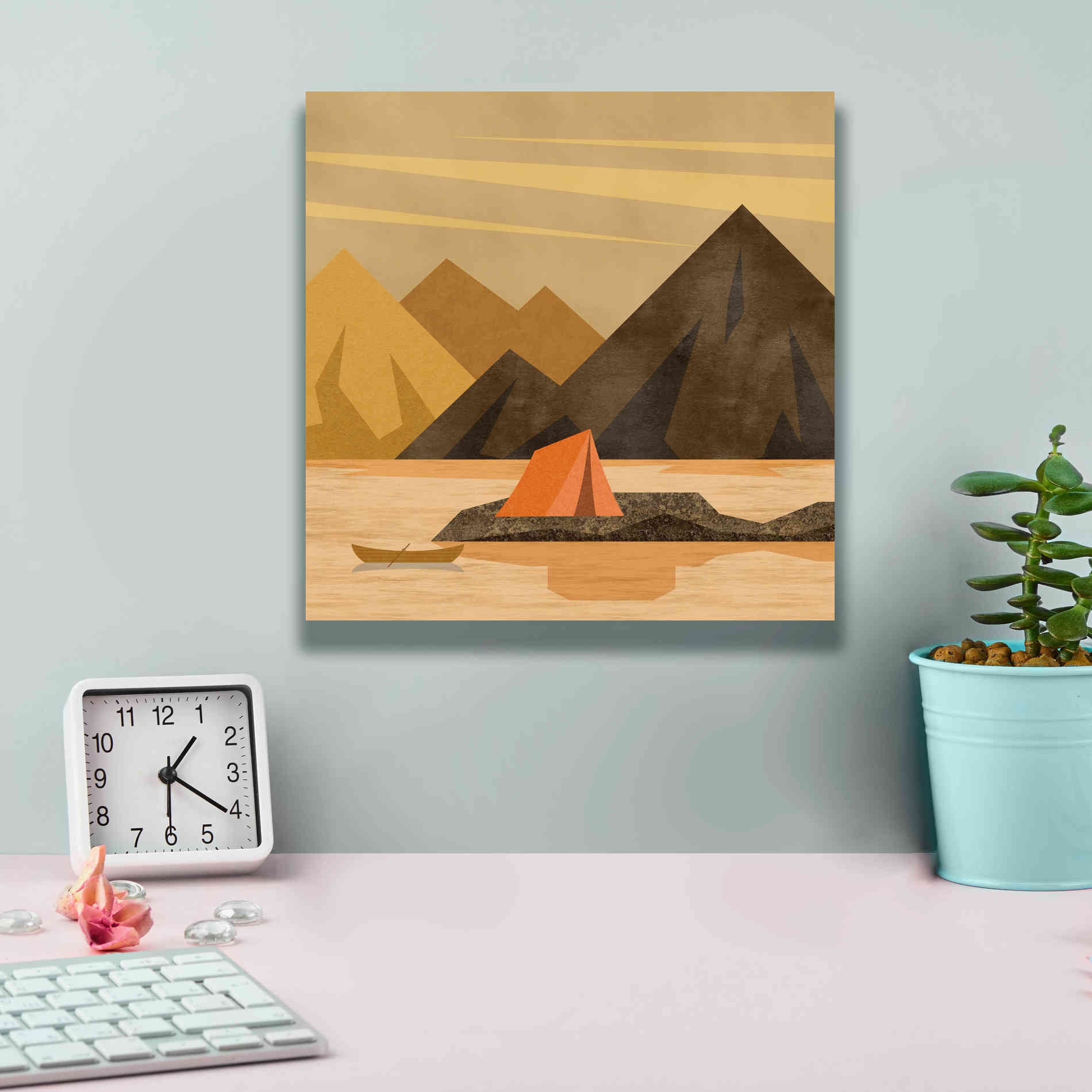 'Camping Adventure' by Andrea Haase, Giclee Canvas Wall Art,12 x 12