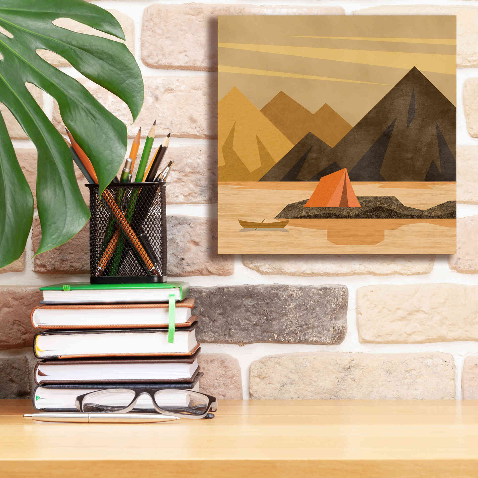 'Camping Adventure' by Andrea Haase, Giclee Canvas Wall Art,12 x 12