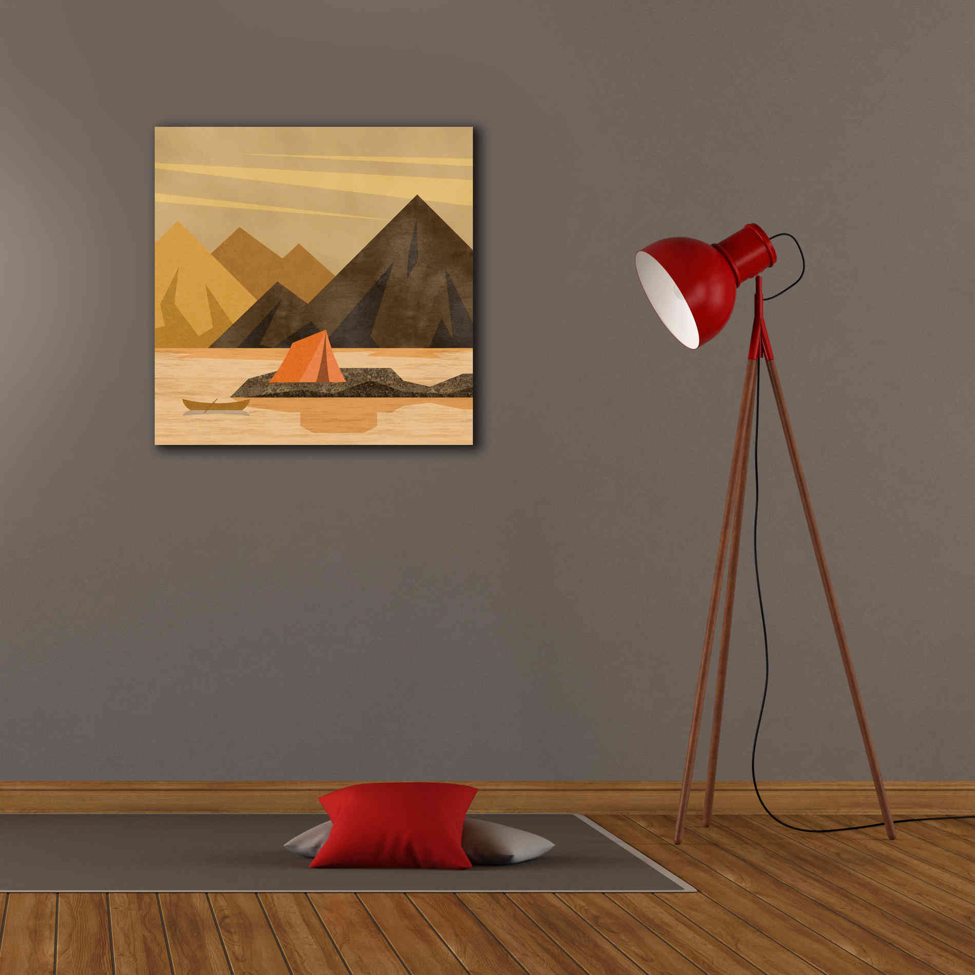 'Camping Adventure' by Andrea Haase, Giclee Canvas Wall Art,26 x 26