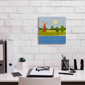 'The Old Windmill' by Andrea Haase, Giclee Canvas Wall Art,12 x 12