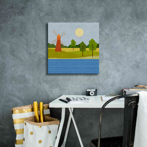 Image of 'The Old Windmill' by Andrea Haase, Giclee Canvas Wall Art,18 x 18