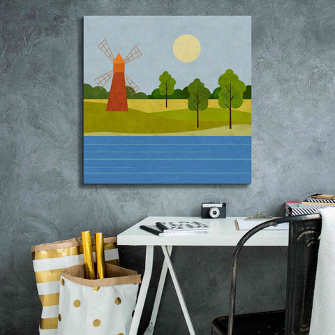Image of 'The Old Windmill' by Andrea Haase, Giclee Canvas Wall Art,26 x 26