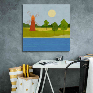 'The Old Windmill' by Andrea Haase, Giclee Canvas Wall Art,26 x 26