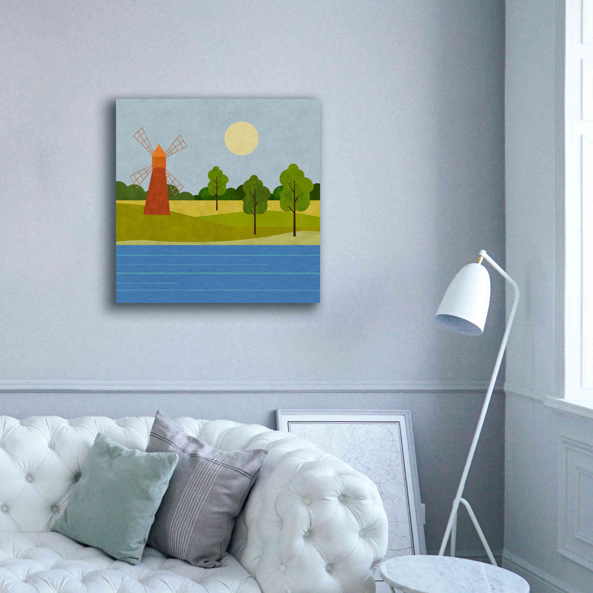'The Old Windmill' by Andrea Haase, Giclee Canvas Wall Art,37 x 37