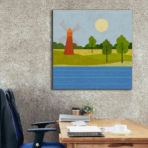'The Old Windmill' by Andrea Haase, Giclee Canvas Wall Art,37 x 37