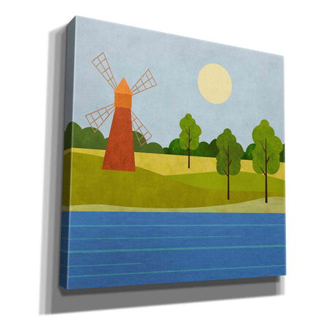 Image of 'The Old Windmill' by Andrea Haase, Giclee Canvas Wall Art