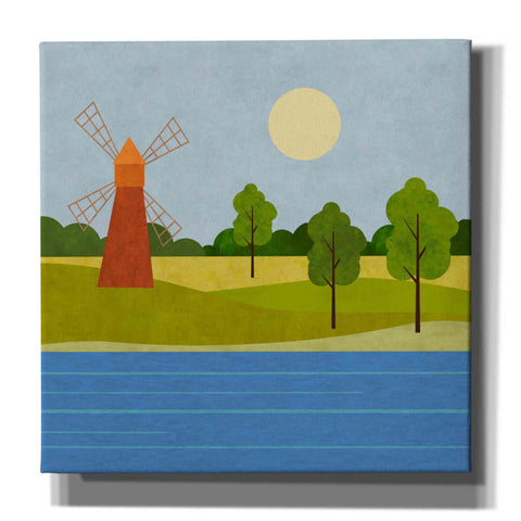 Image of 'The Old Windmill' by Andrea Haase, Giclee Canvas Wall Art