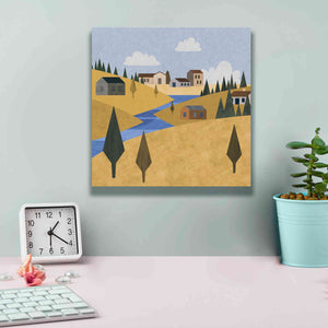 'River Valley Village' by Andrea Haase, Giclee Canvas Wall Art,12 x 12