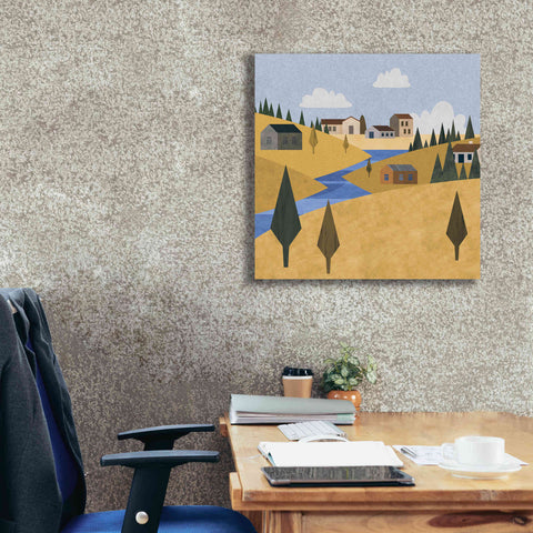 Image of 'River Valley Village' by Andrea Haase, Giclee Canvas Wall Art,26 x 26