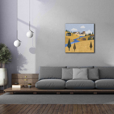 Image of 'River Valley Village' by Andrea Haase, Giclee Canvas Wall Art,37 x 37