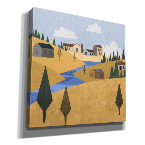Image of 'River Valley Village' by Andrea Haase, Giclee Canvas Wall Art