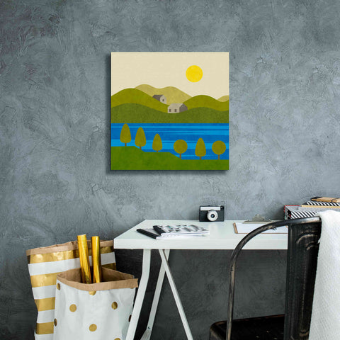 Image of 'River View' by Andrea Haase, Giclee Canvas Wall Art,18 x 18