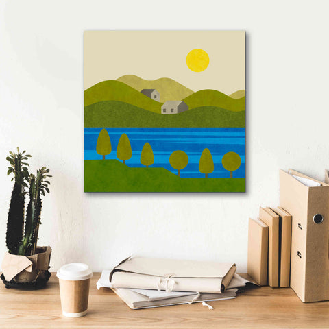 Image of 'River View' by Andrea Haase, Giclee Canvas Wall Art,18 x 18
