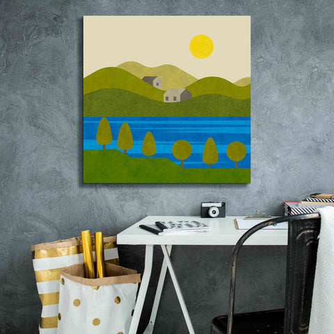 Image of 'River View' by Andrea Haase, Giclee Canvas Wall Art,26 x 26