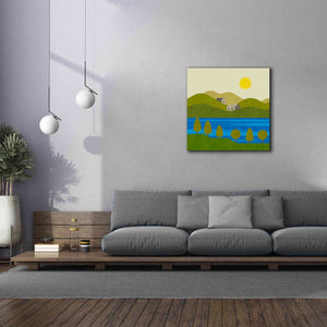 'River View' by Andrea Haase, Giclee Canvas Wall Art,37 x 37