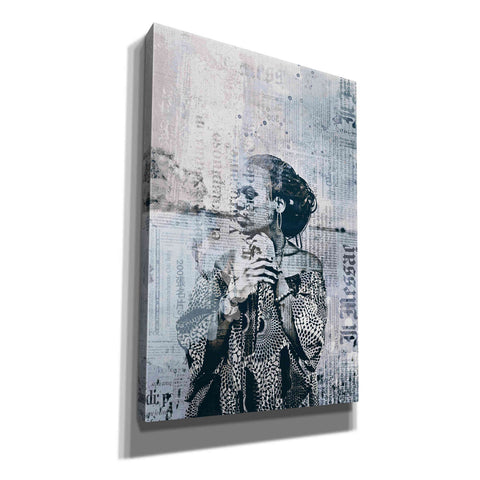 Image of 'Los Angeles City Girl Blue Grey' by Andrea Haase, Giclee Canvas Wall Art