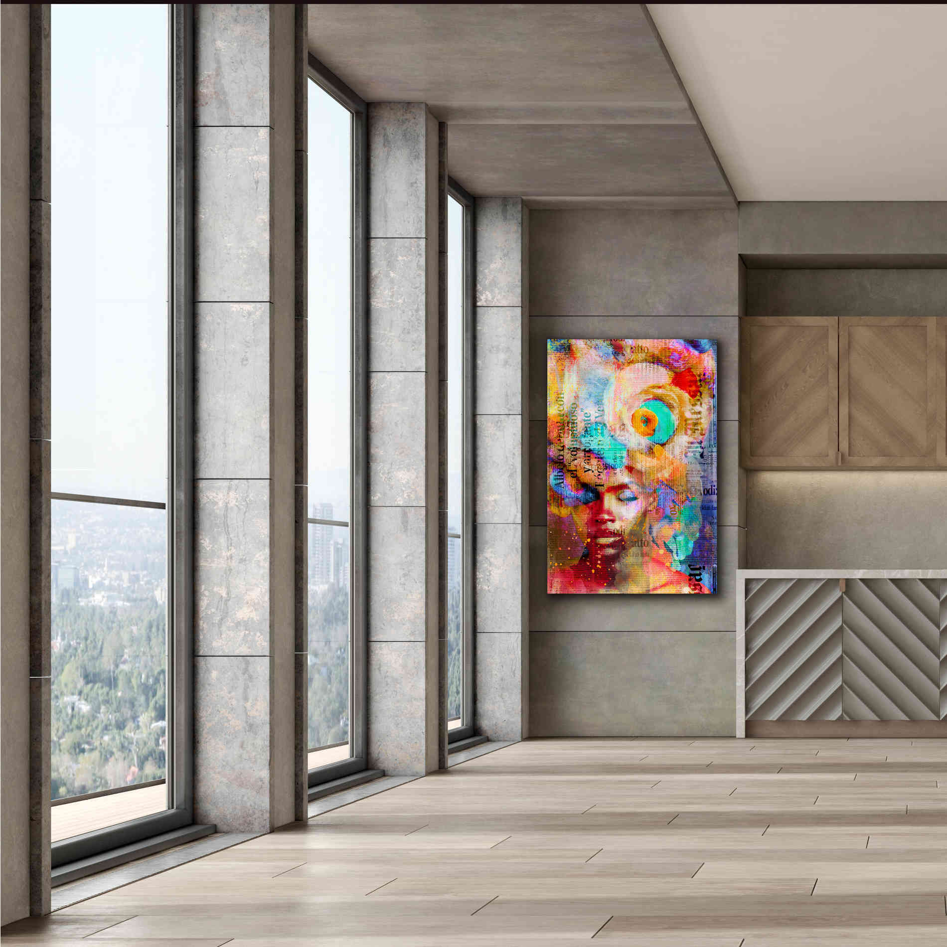 'New York City Girl' by Andrea Haase, Giclee Canvas Wall Art,40 x 60