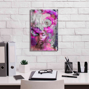 'New York City Girl Pink' by Andrea Haase, Giclee Canvas Wall Art,12 x 18